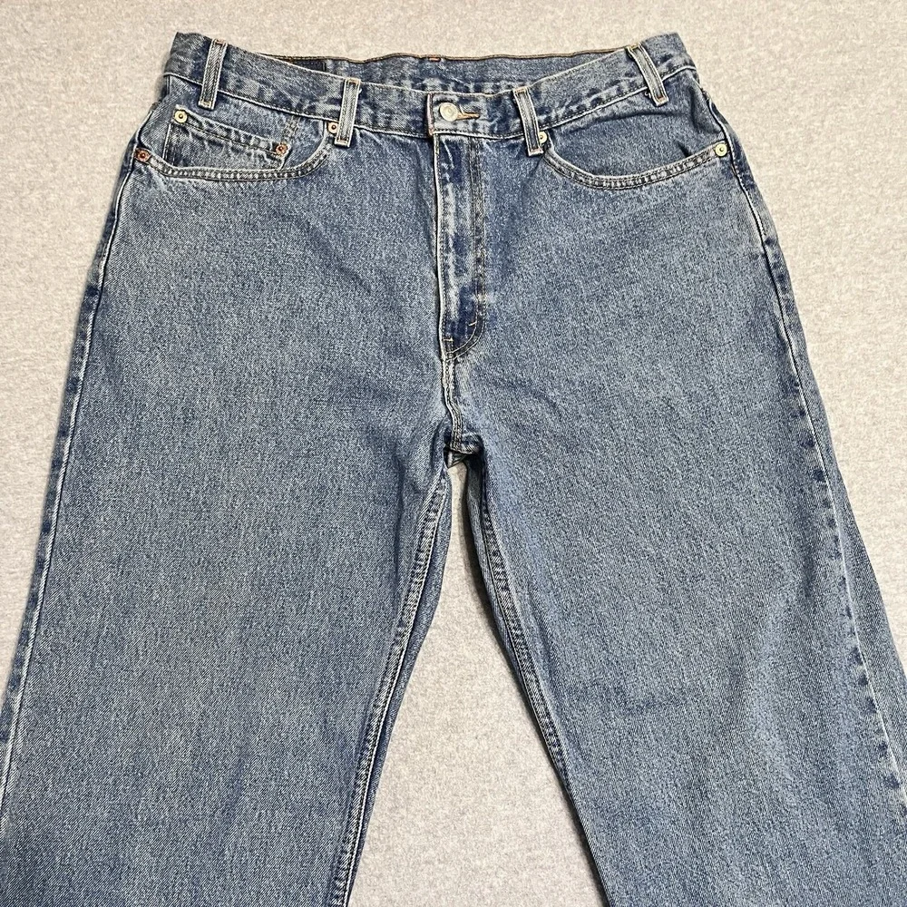 Vintage Levis 550‎ Jeans Mens 36X31 Blue Relaxed Tapered Medium Denim *Hemmed*